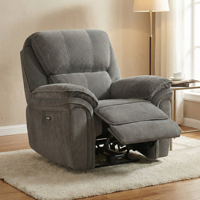 Coomer 97cm Wide Standard Recliner, Grey