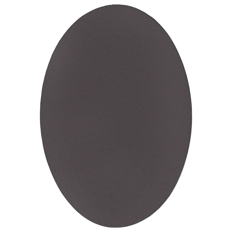 Rugs Anthracite Decorative Inlays Area Rug, Oval 120 x 170 cm, Wool
