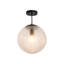 Luminaire suspendu sphérique en verre texturé 1 lumière pour salle à manger-114286908