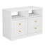 Table de chevet moderne avec porte et tablette ouverte, ensemble de 2-2062979016