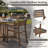 Klyndara 4 - Person Acacia Wood Patio Dining Set with Round Table-1058379637