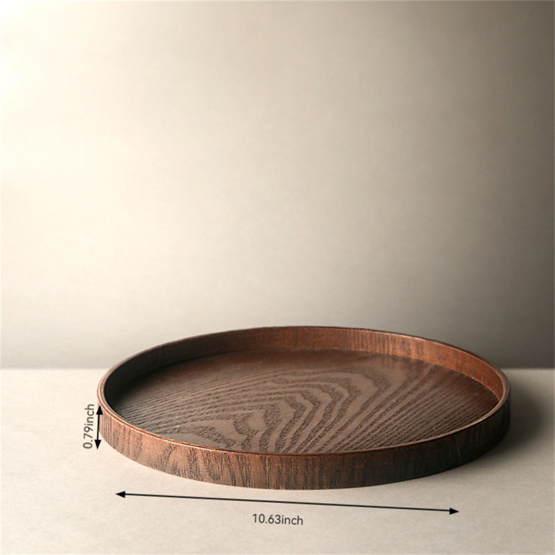 Domunique Wood Tray, 0.79" H x 10.63" W x10.63" D
