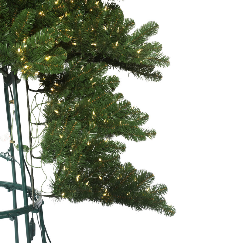 Vickerman Oregon Fir Artificial Christmas Frame Tree, Warm White Dura-Lit LED Lights, 14 ft