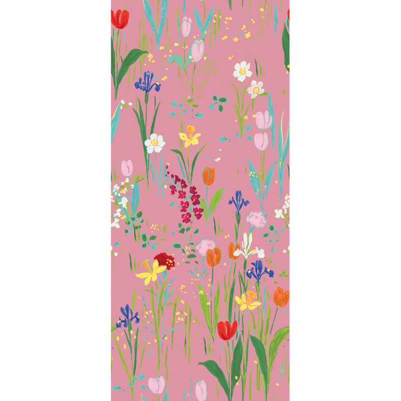 Paule Marrot Floral Wallpaper Double Roll, Pink