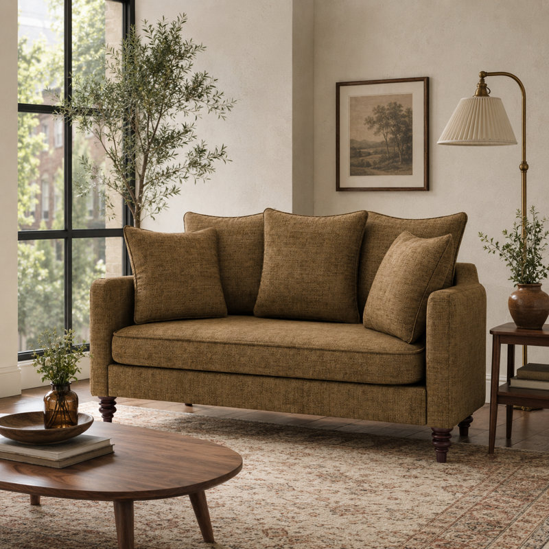 Causeuse Madison, Brun caramel
