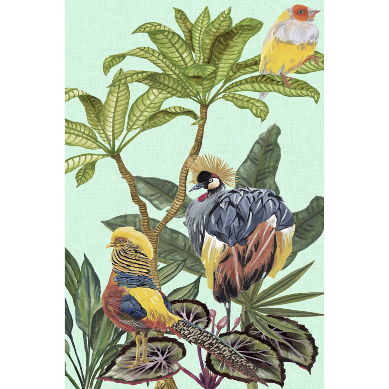 Birds Paradise IV, H 48 po x l 32 po x P 1,25 po