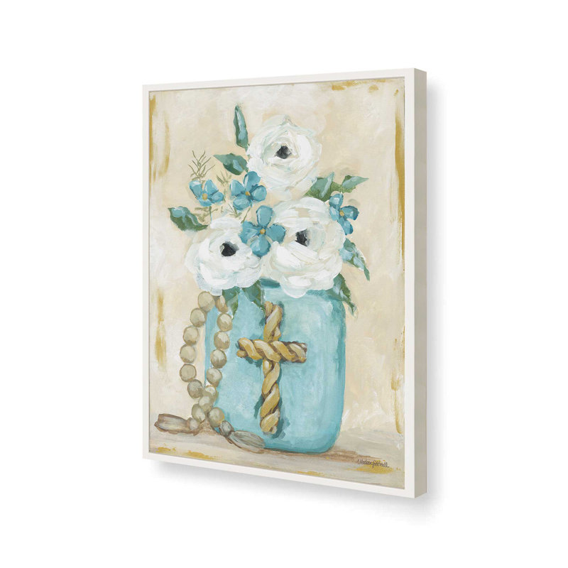 «Heavenly Bouquet» par Mackenzie Kissell, reproduction d'art, 30 W x 40 H, White, Framed Print