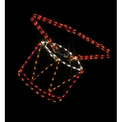 Animated Drum with Sticks Christmas Holiday Lighted Display