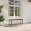 Bacote Powder Coated Steel Outdoor Bench