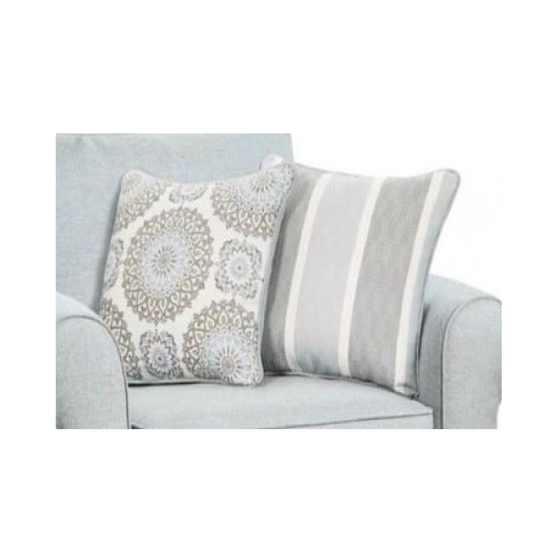 Chaise rembourrée en polyester avec accoudoirs roulés l 47 po Aurora