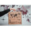 Carte du monde 3D en bois cappuccino