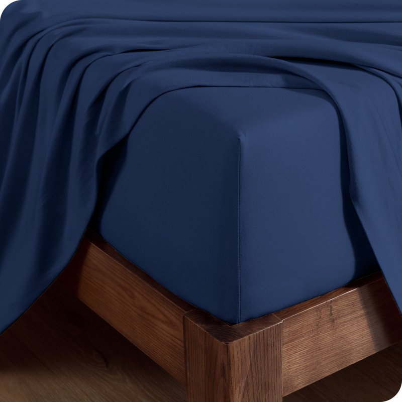 Organic Cotton Jersey Full Sheet Set in Forest Green