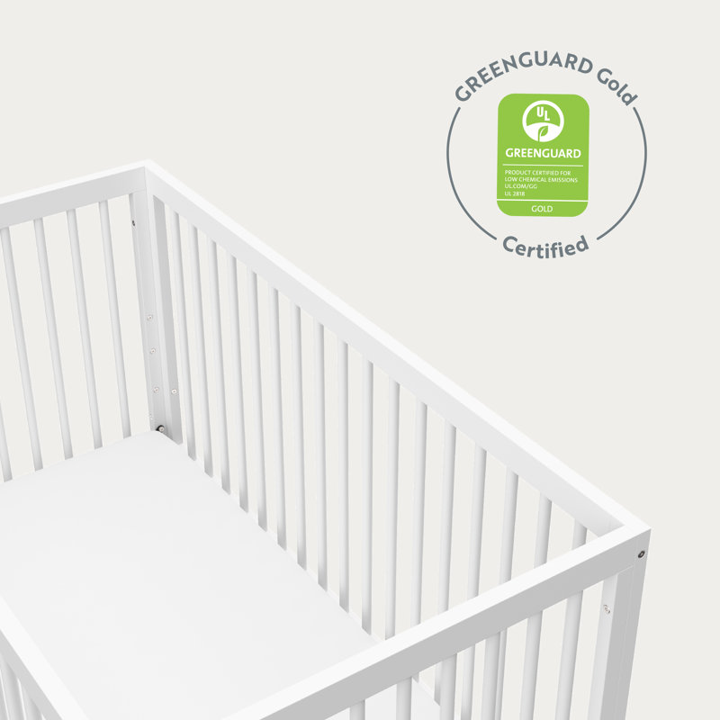 Santorini 5-In-1 Convertible Crib, White/Driftwood, Crib