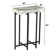 Ayvaz 24'' Tall Genuine Marble Top End Table