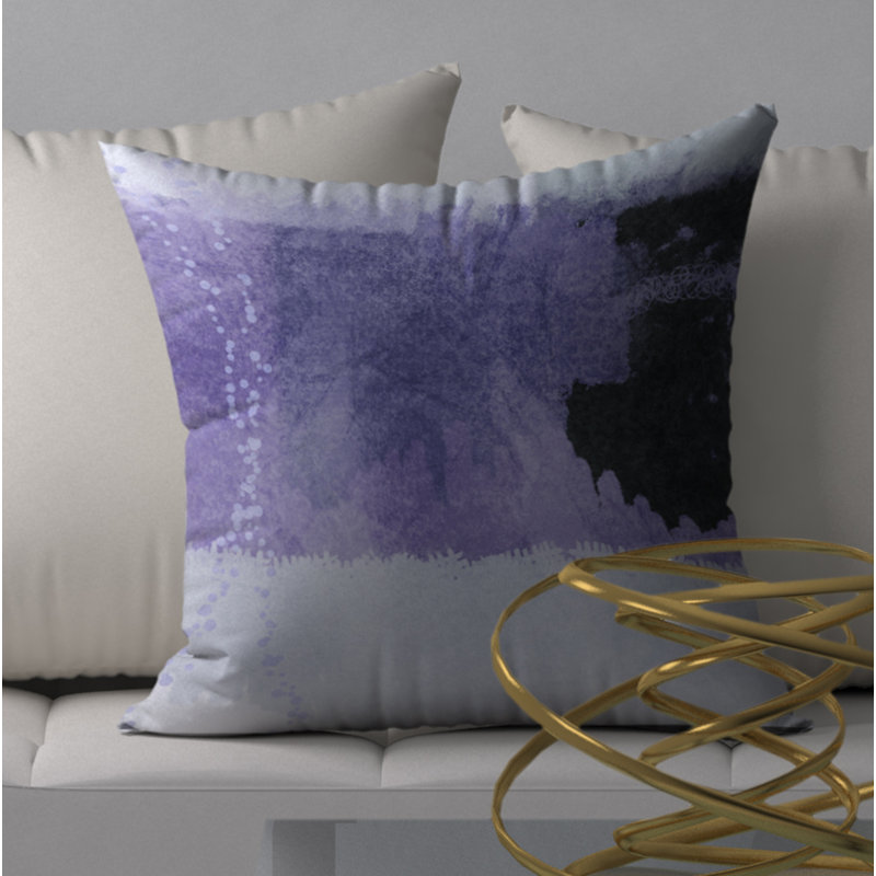 Housse de coussin décorative carrée silencieuse et insert, 24" X 24"