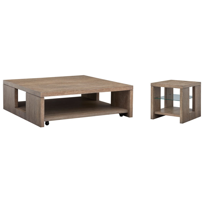 Table basse Gragg, 2 pièces: table basse, table de bout