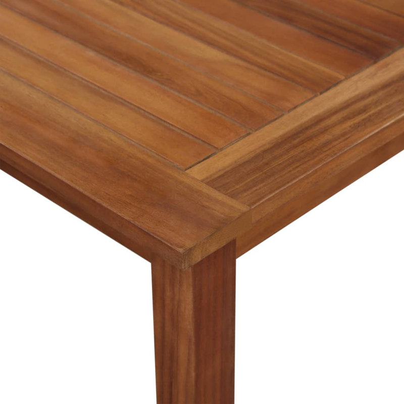 Izabelle Square Metal Outdoor Dining Table , cm W cm D, Dark Brown, 74cm H x 85cm W x 85cm L