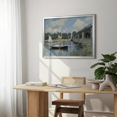 Le pont de la route à Argenteuil-Claude Monet - Toile tendue avec châssis, 1874