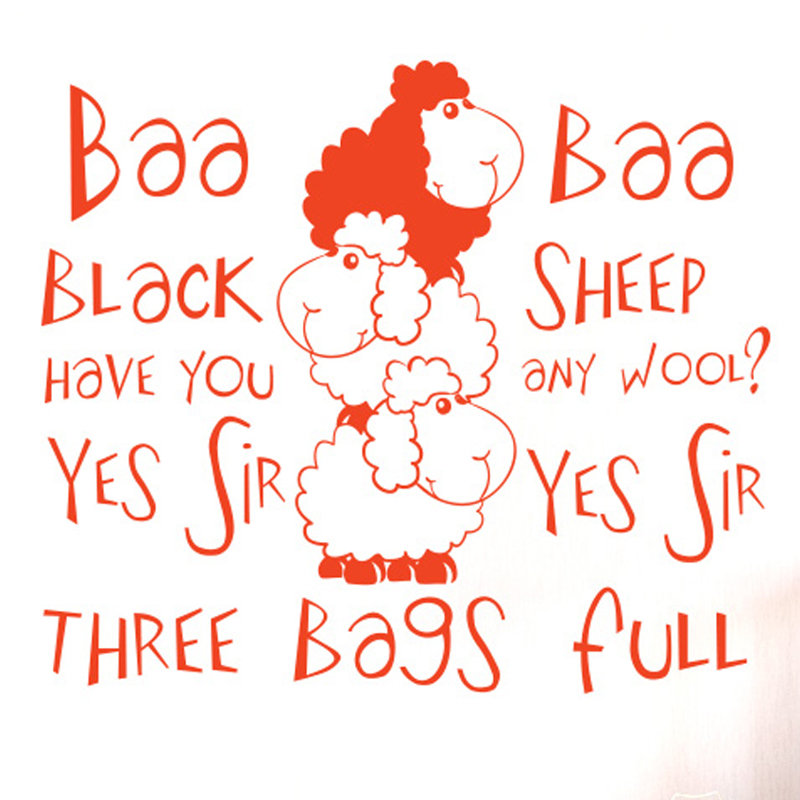 Wall Decal, Orange