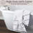 6PC Towel Set - Cotton Bathroom Accessories with 2 Bath Towels, 2 Hand Towels, and 2 Wash Cloths - Quick Dry Towels by Lavish Home-19700798