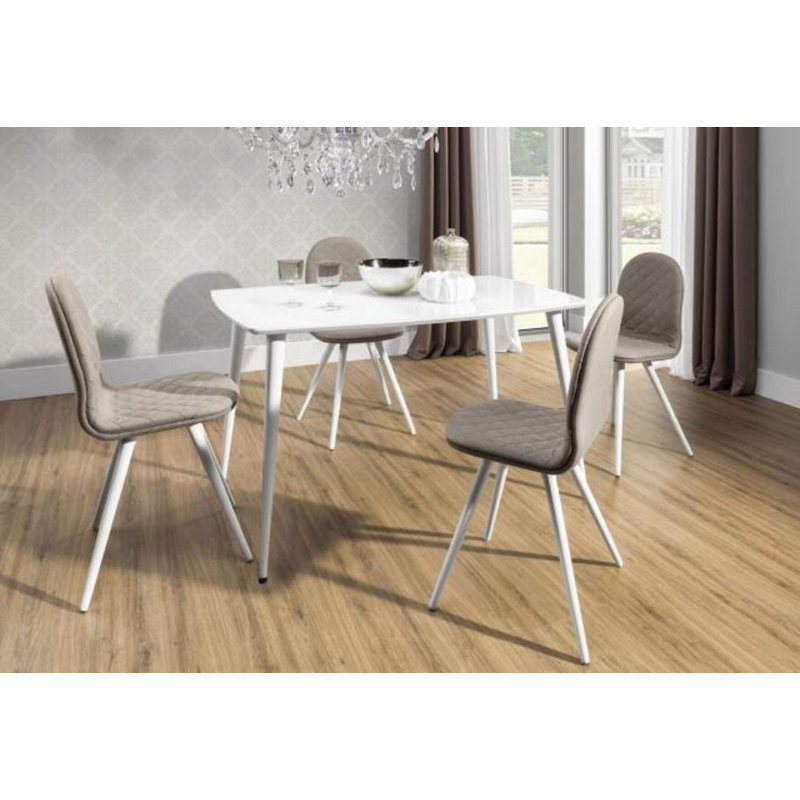 Mila Glass Top Dining Table