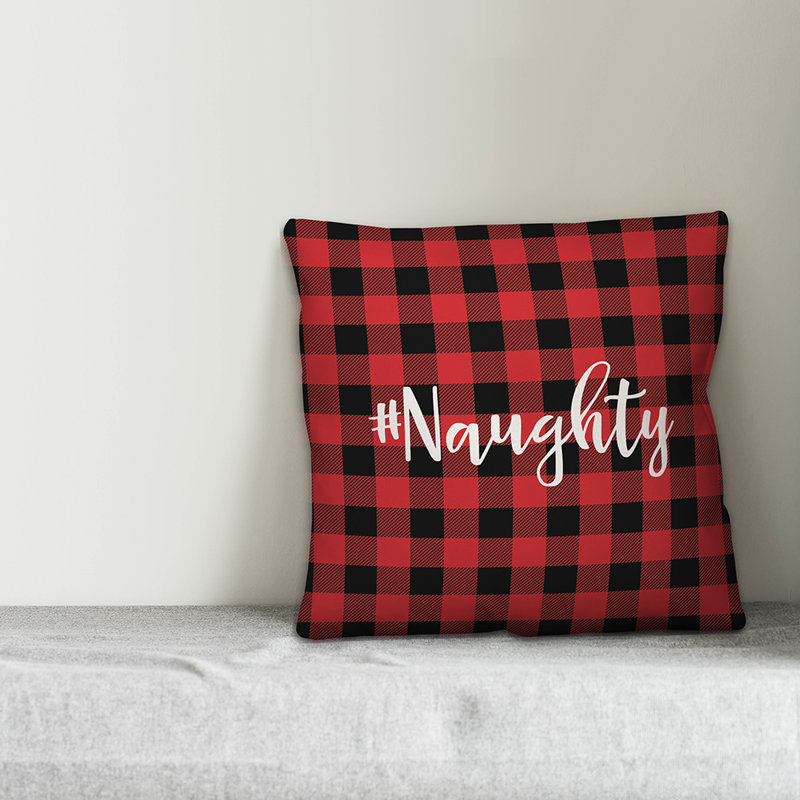 Plaid Throw Pillow, Throw Pillow
