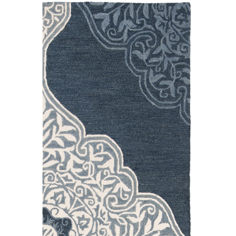 Jones Street Hand Tufted Wool Ikat Rug, Rectangle 8' x 10'