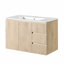 Meuble-lavabo mural simple flottant 36 po avec lavabo en céramique 36 po
