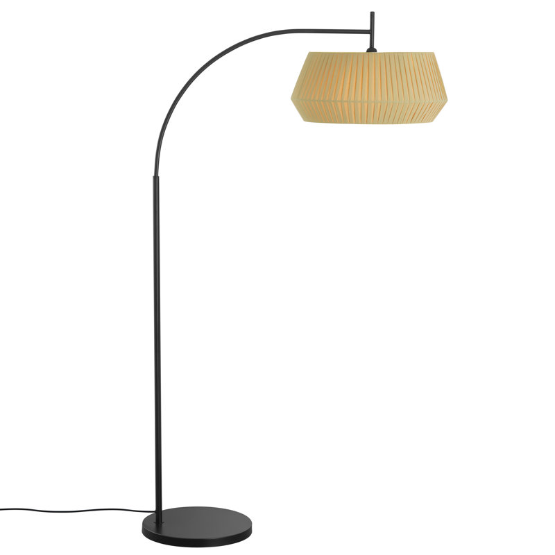 Dicte 103.5cm Matte Arched Floor Lamp, Beige
