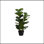 Plante artificielle, 32 po de hauteur, arbre violon, intérieur, faux, faux, plancher, verdure, pot, touche réelle, décoratif, feuilles vertes, pot noir