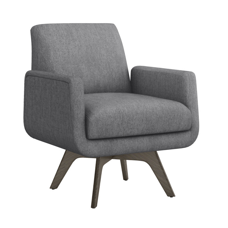 Landon Armchair, Pure Gray 100% Polyester, Vintage Gray
