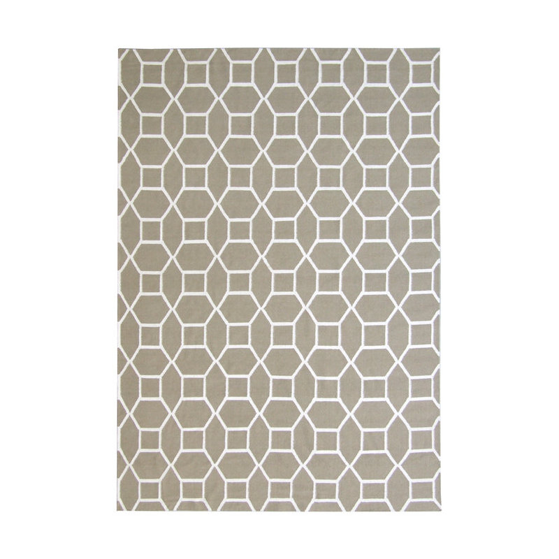 Wool Geometric Area Rug in Sage, Rectangle 11'6" x 14'6"