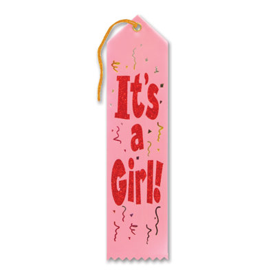 It's A Girl! Award Ribbon