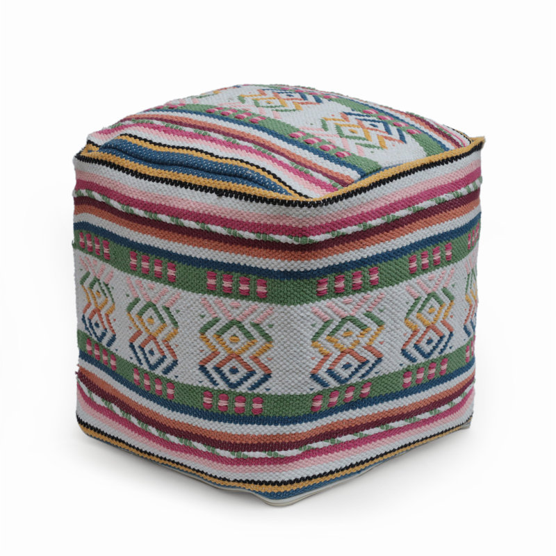 Pouf carré péruvien moderne de conception moderne, douceur et confort