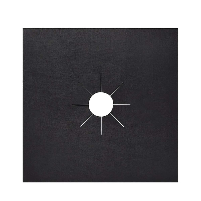 4 PCS Gas Stove Burner Covers Non Stick Reusable Stove Top Protector Fast Clean Liners for Kitchen, Black
