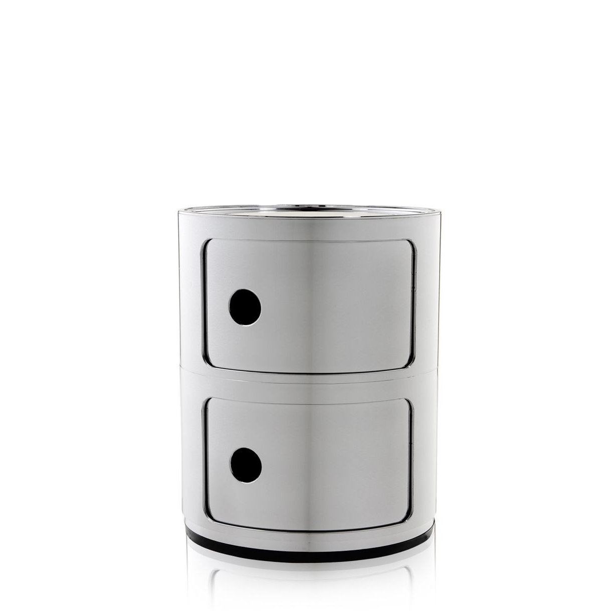 Buy Kartell Componibili Nightstand Recycled Small Silver by Anna Castelli  Ferrieri