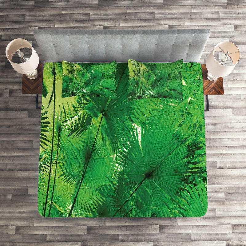 Forest Coastal Polyester Coverlet