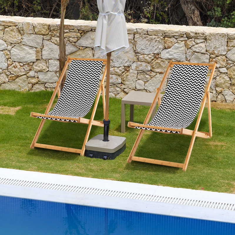 Chaise longue pliante Nysha