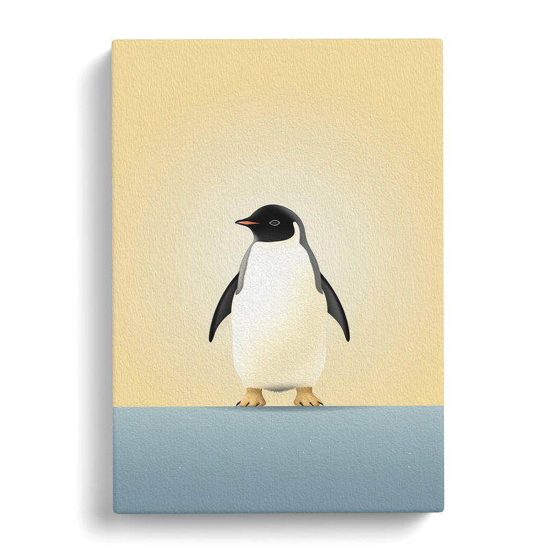 Penguin Minimalism Art No.4 - Wrapped Canvas, 60cm H x 40cm W x 3cm D