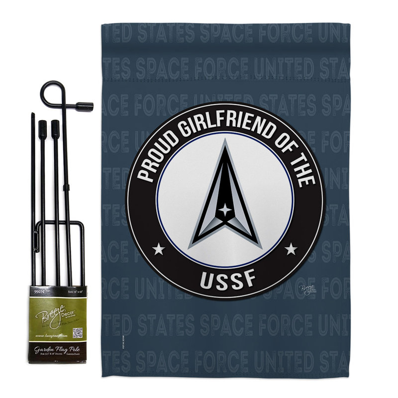 Ensemble de drapeaux en polyester à double face Pride Girlfriend 19 po x 13 po