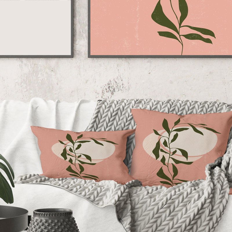 Housse de coussin rectangulaire avec insert Sun and Moon with Leaf VI