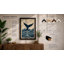 Whale Tail Rising Minimalist - Framed Print-157246313-157246326