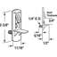 Piquets de support auto-verrouillables Prime-Line, 1/4 po. X 3/4 po, plastique