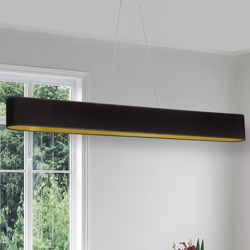 Kahlilah 1 - Light Kitchen Island Pendant, Black, Matte Black