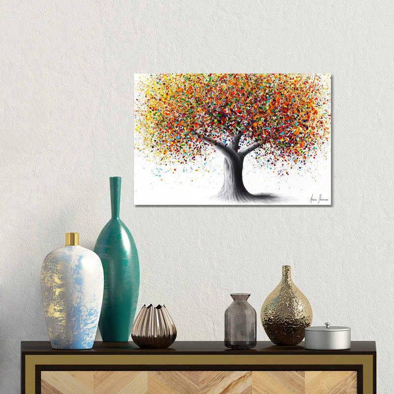 Peace Tree by Ashvin Harrison - Gallery-Wrapped Canvas Giclée on Canvas, Classic Wood Floater Frame