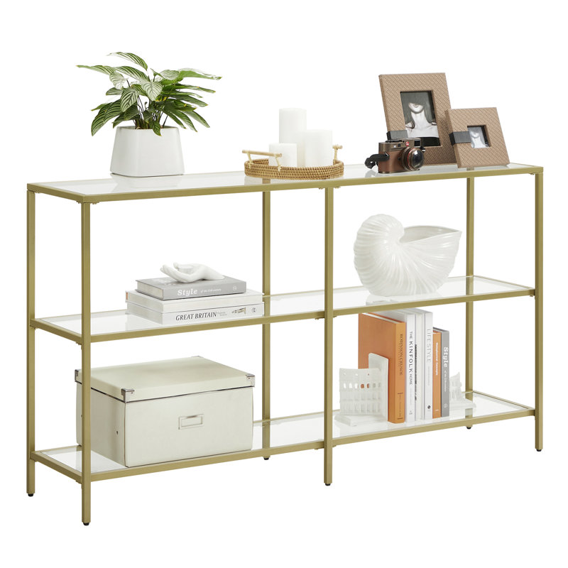 Console Odine, H 28,7 po x l 51,2 po x P 11,8 po, Or / transparent