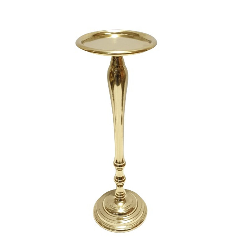 Bougeoir de table en acier inoxydable, H 15 po x l 5 po x P 5 po