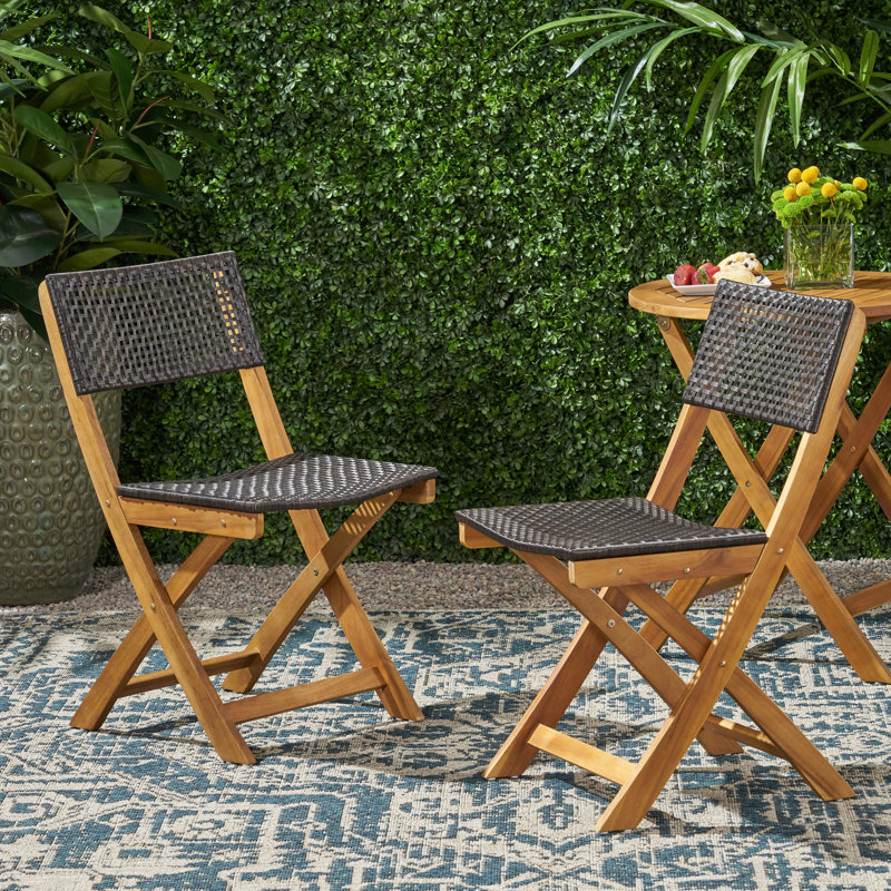 Ensemble de 2 chaises HILLSIDE BISTRO, Brun / Gris
