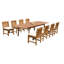 Mariano Outdoor - Piece Teak Dining Set-1934729953-2008661971