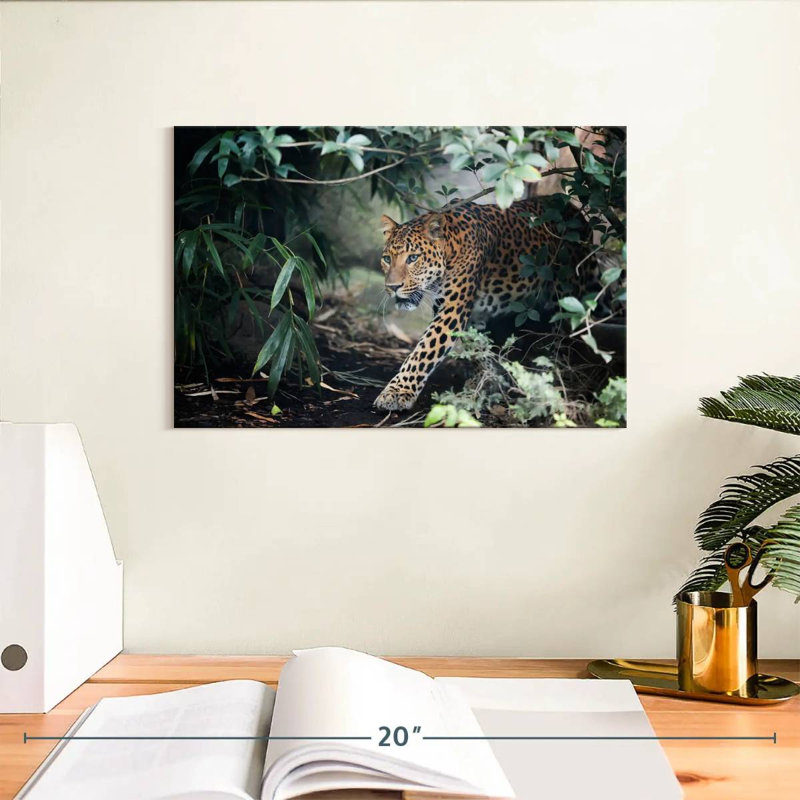 Brampt Sly Leopard, 8" H x 12" W